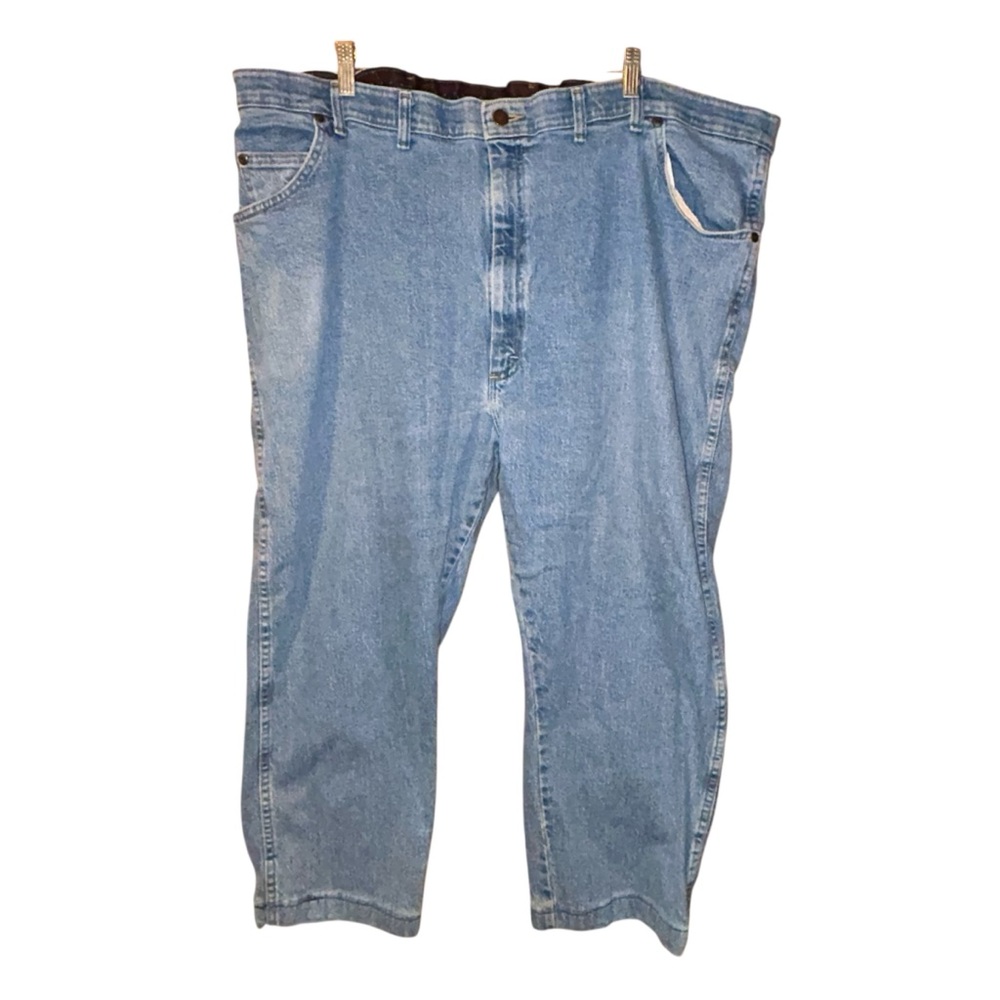 Wrangler Men’s Regular Fit Jeans 48x25 Denim Comfort Stretch Made in Mexico Read